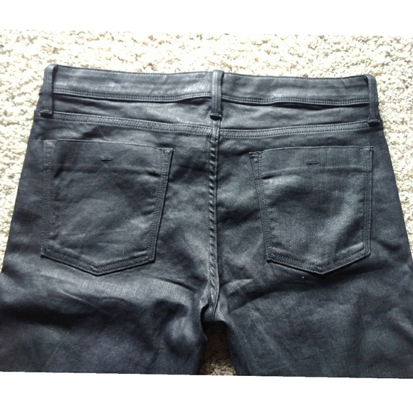 NWOT Banana Republic Skinny Coated Black Jeans 32 - Picture 8 of 8